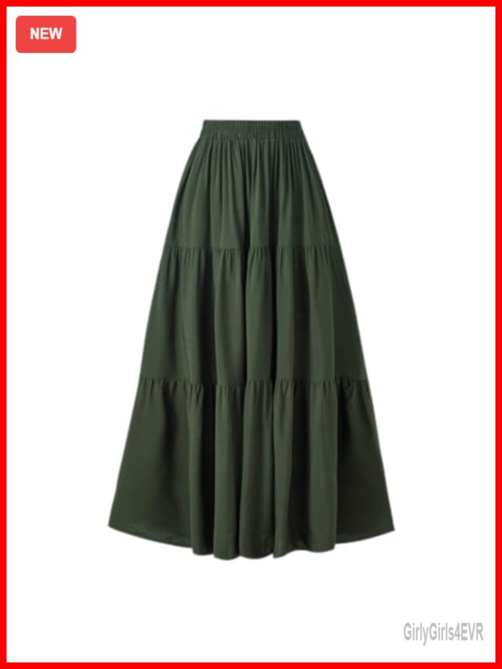 OSTOO Women's Renaissance Long Flowy Tiered Maxi Skirt with Pockets A-Line